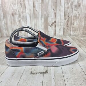 Vans Classic Slip-On Thermal Heat Map Multi-Color Canvas Sneakers Womens 8.5